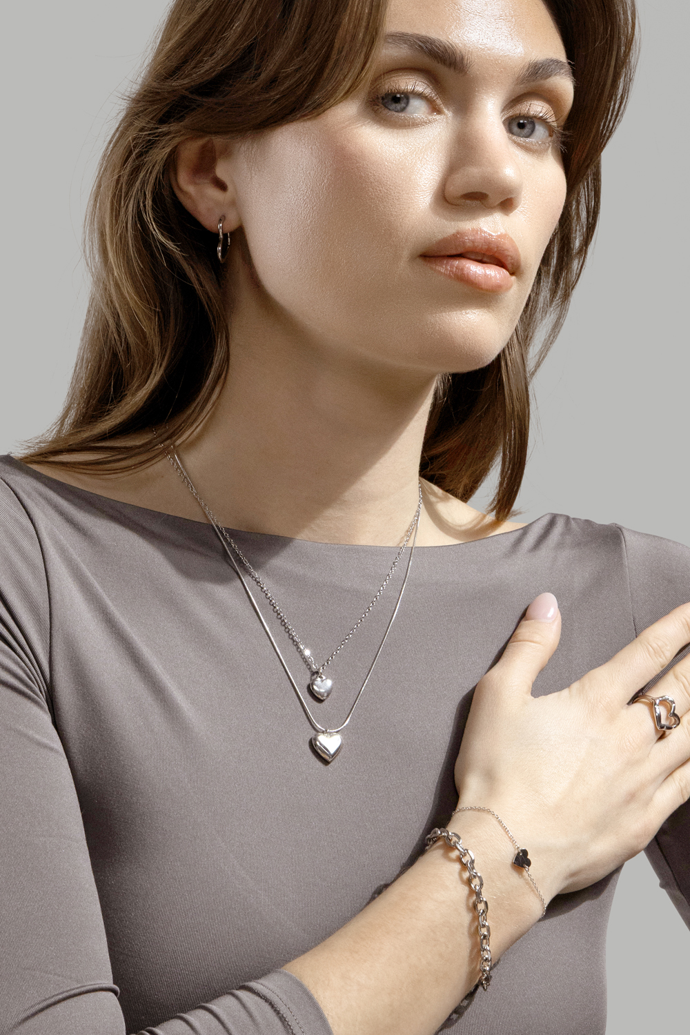 Anillo Heartbeat - Chapado en plata