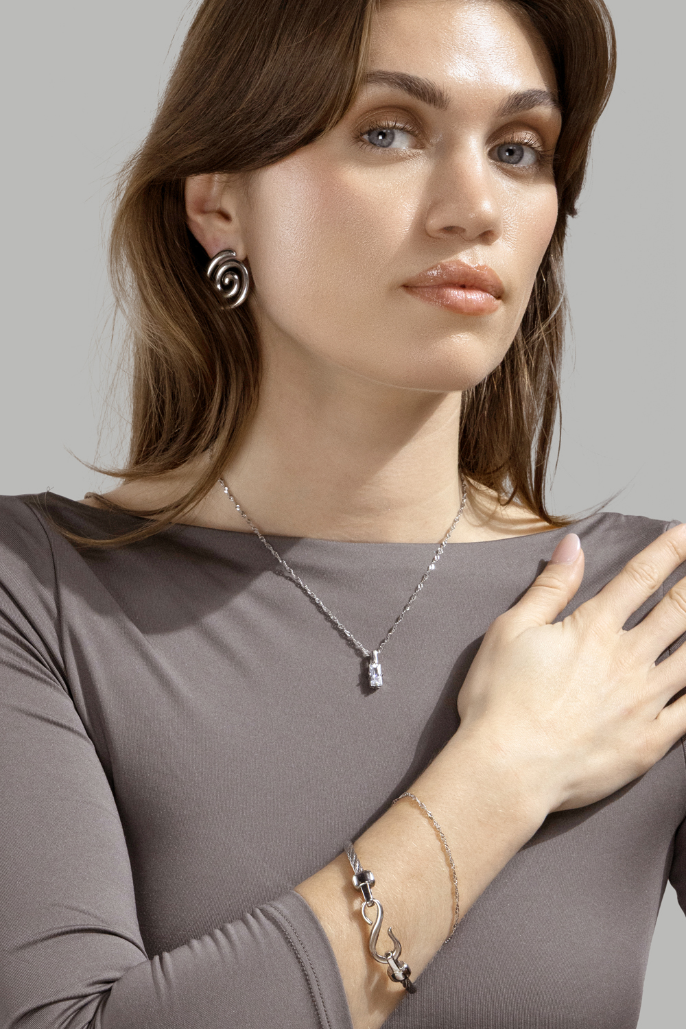 Pulsera Drift – Chapada en plata
