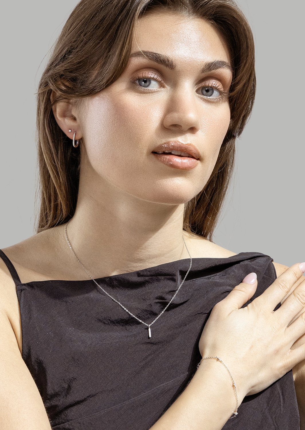 Pendiente Luxe Whisper - Chapado en plata