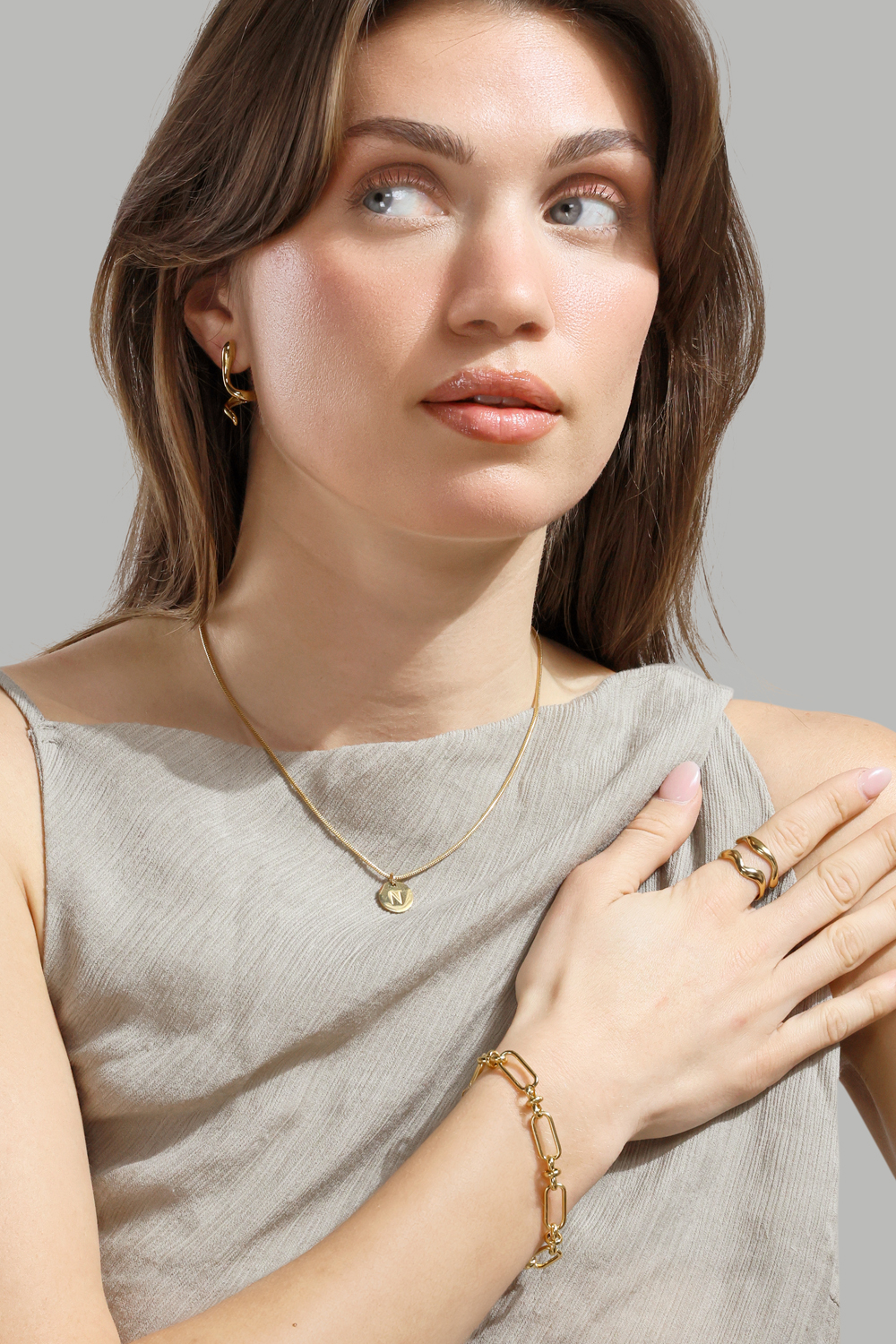 Arvia Anillo - 18k Chapado en oro
