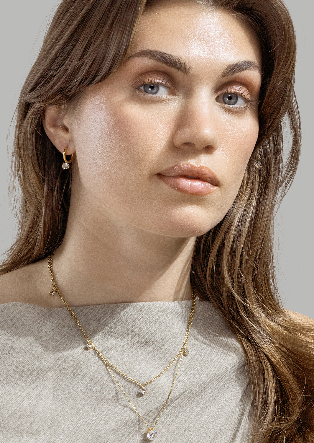 Radiance Drop Pendientes – 18k Chapados en oro