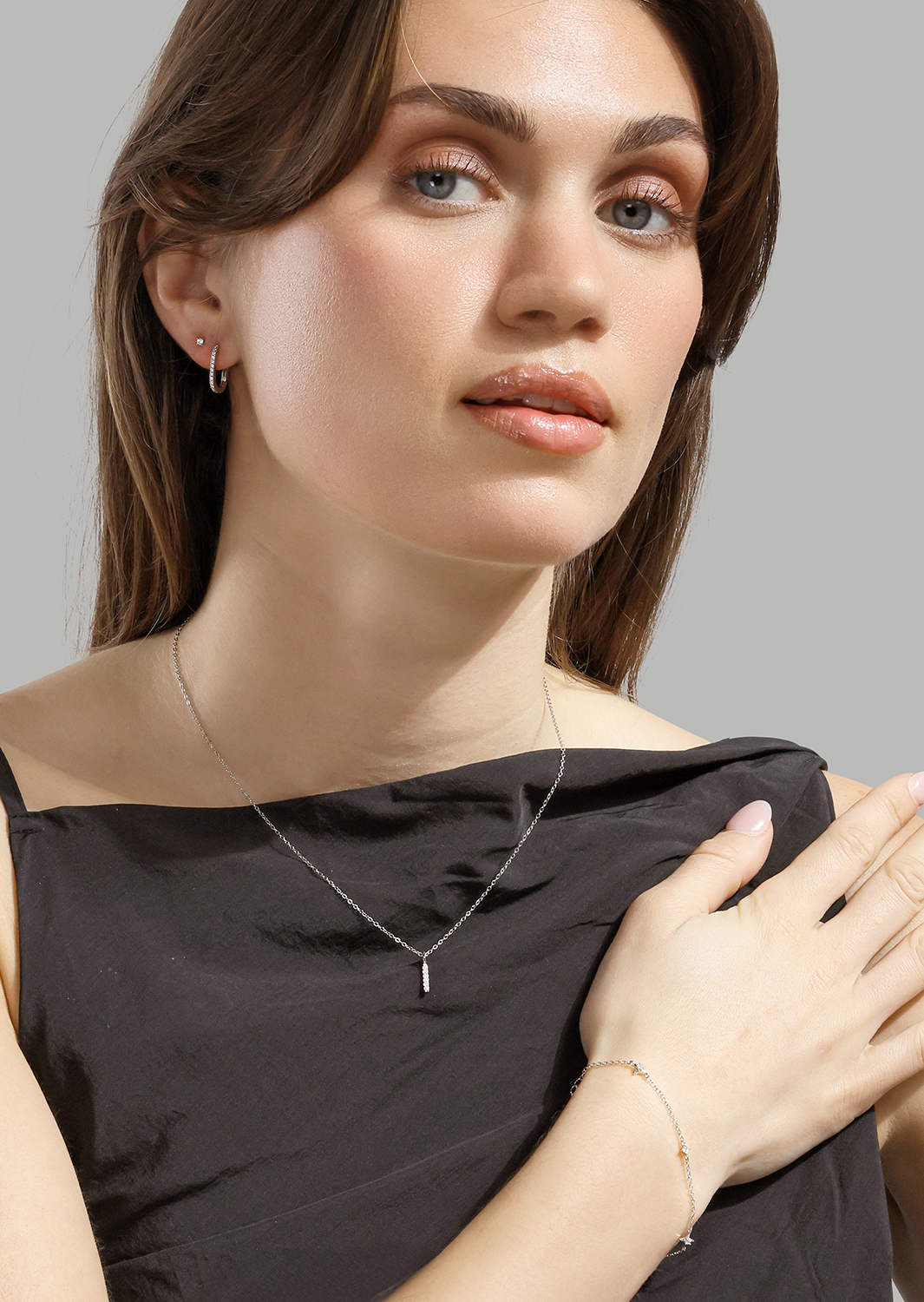 Pendiente Luxe Whisper - Chapado en plata