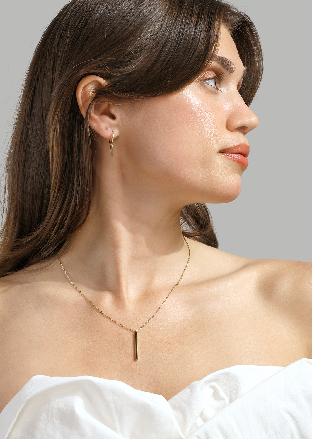 Pulsera Sleek Elegance - 18k Chapada en oro