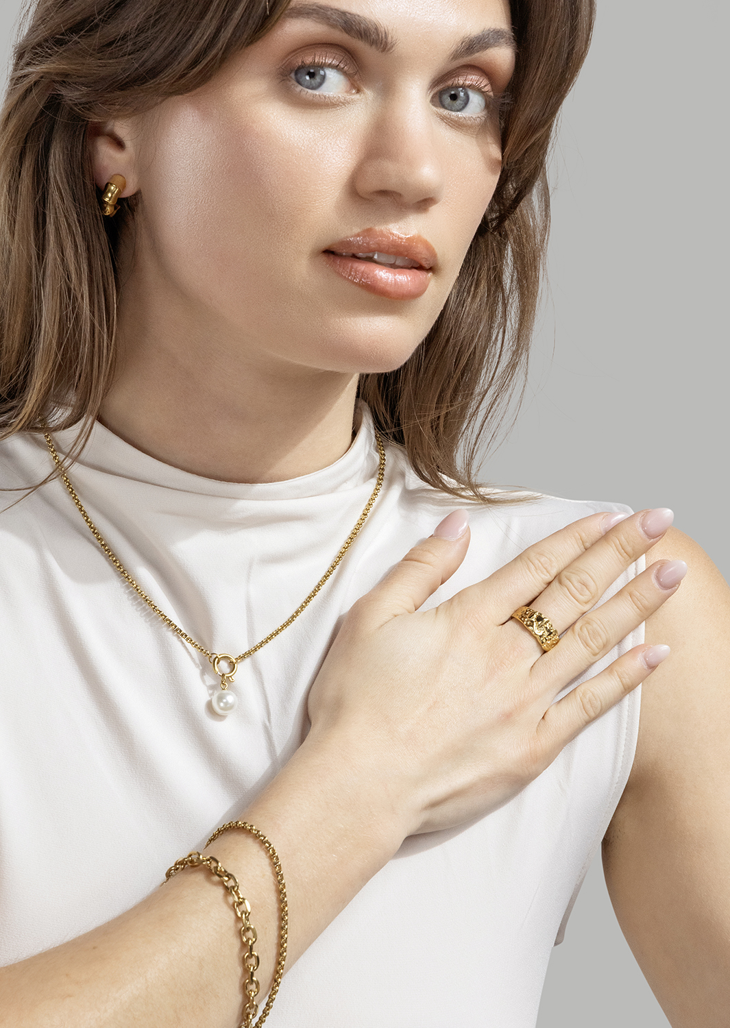 Eterna Anillo - 18k Chapado en oro