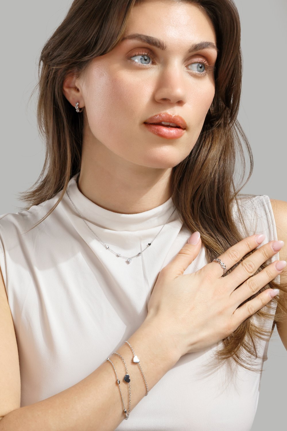 Pulsera Nia - Chapada en plata