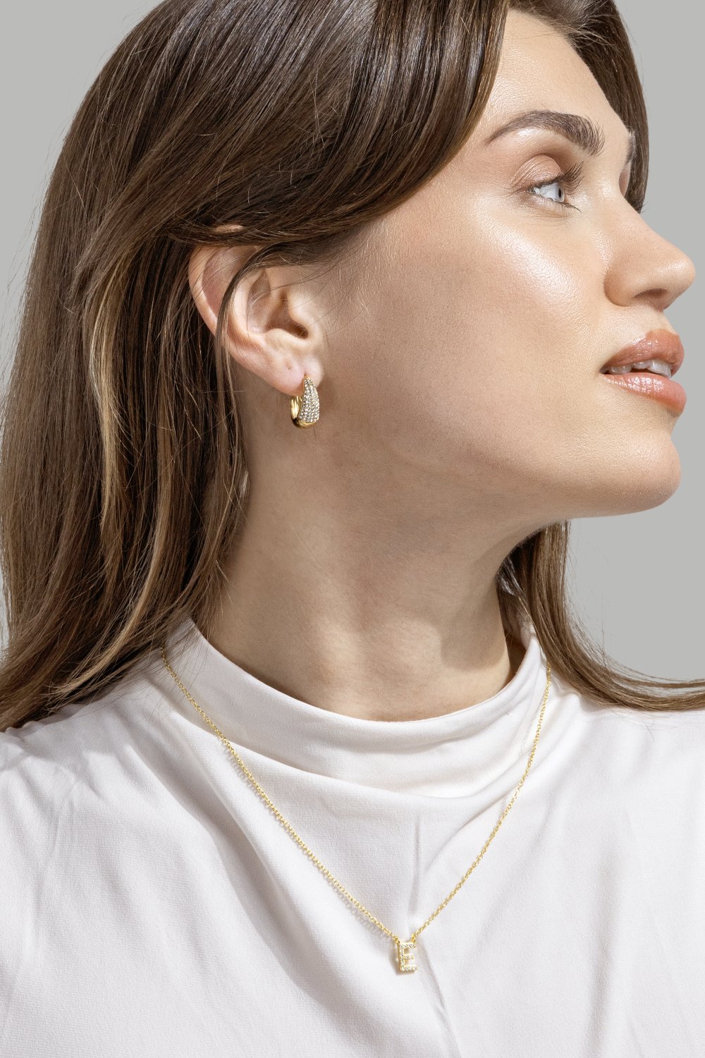 Collar Initial Letters A-N – 18k Gold Plated