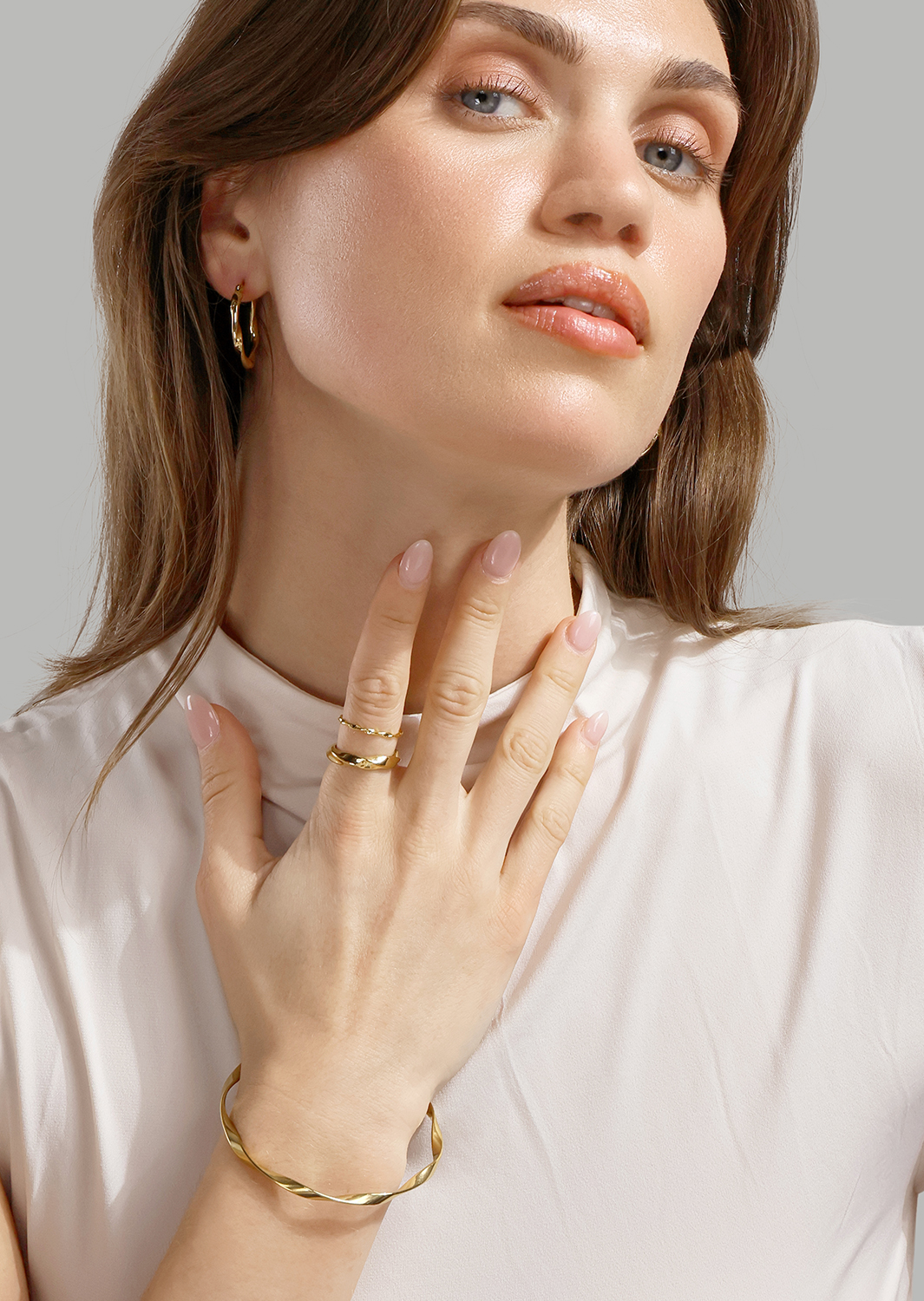 Pulsera Luna - 18k Chapada en oro