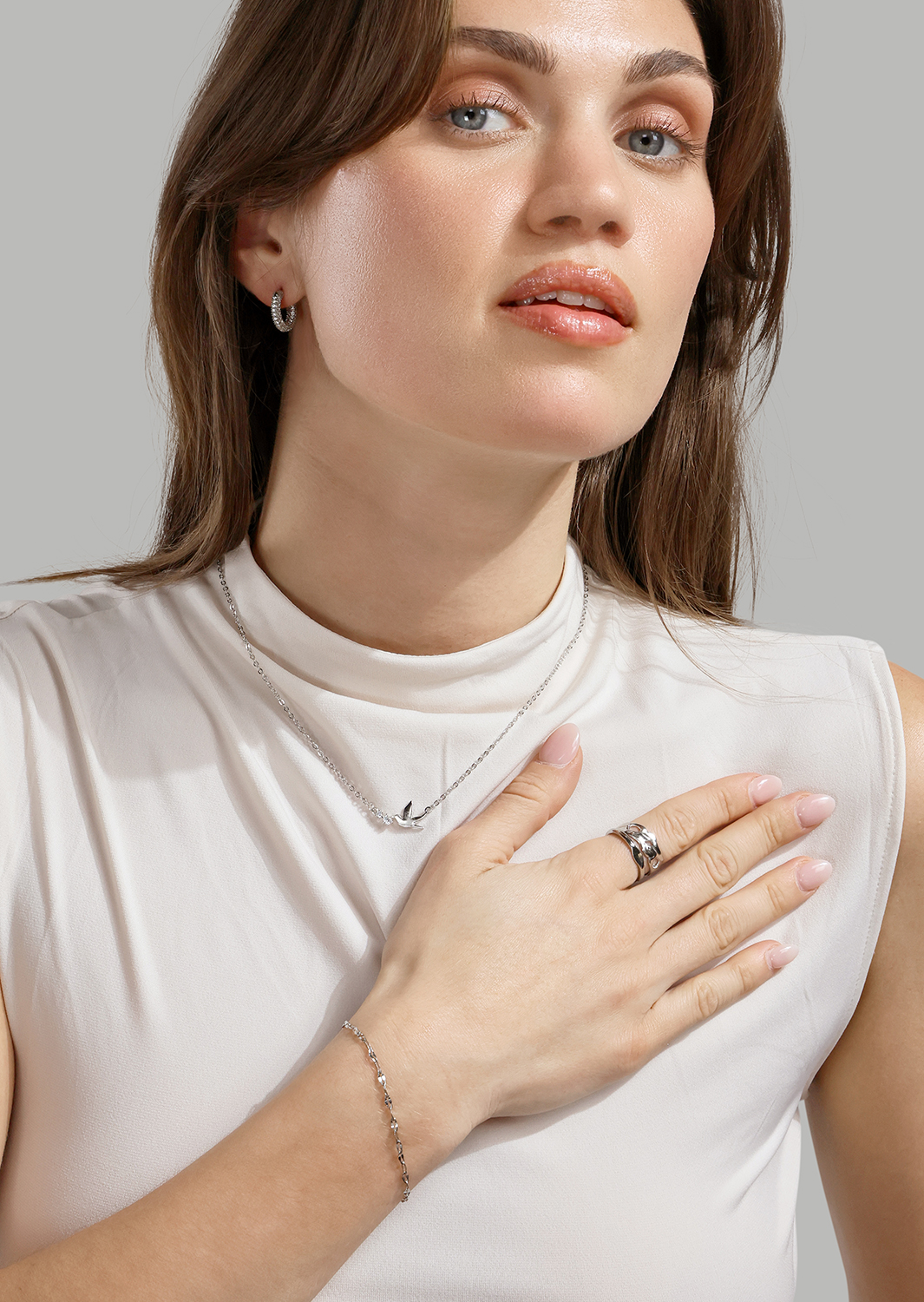 Anillo Amara - Chapado en plata