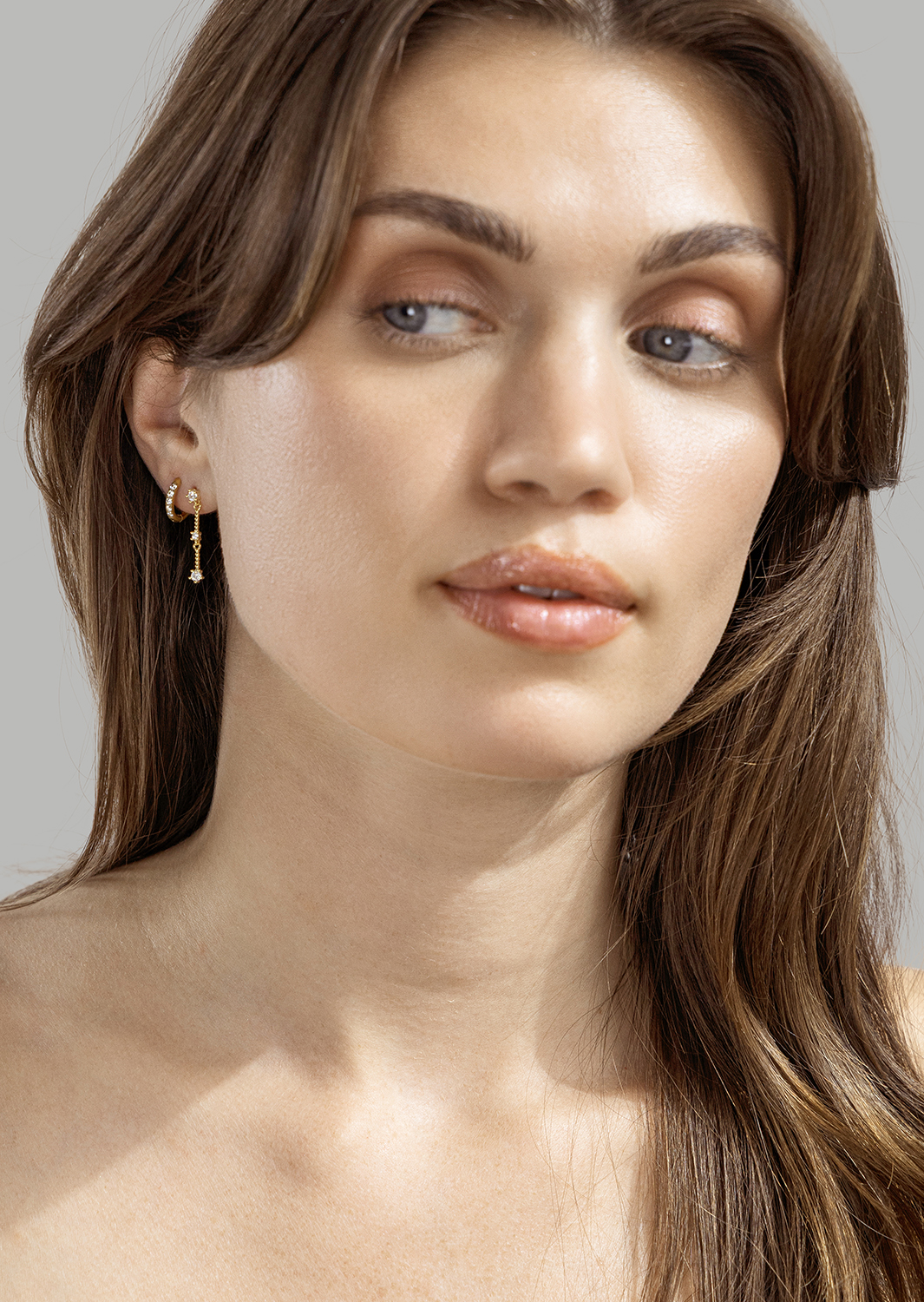 Pendiente Sparklingers - 18k Chapado en oro