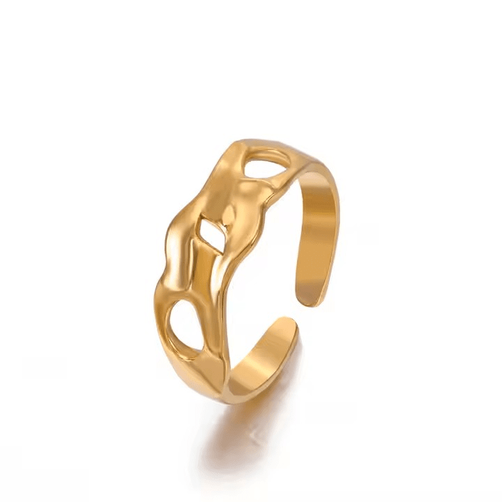 Anillo Amara - Chapado en oro de 18k