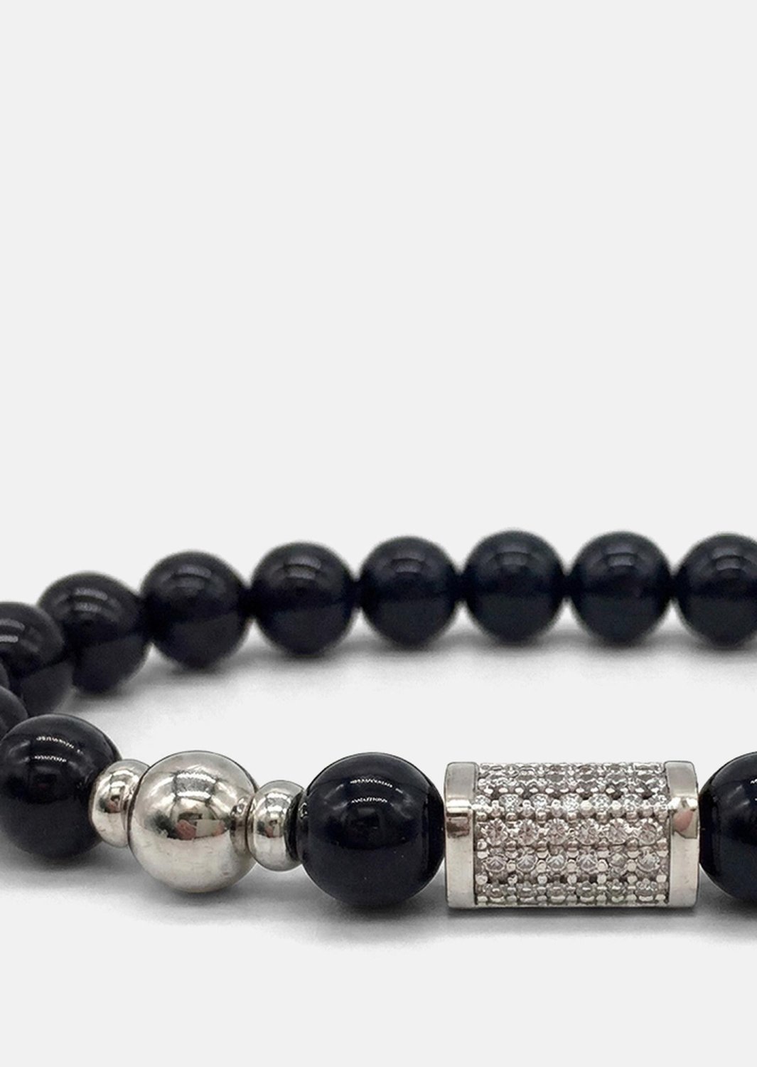 Pulsera de cuentas Obsidian Valor