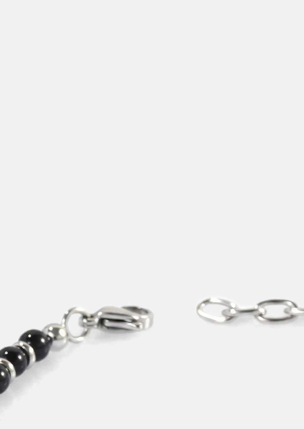 Pulsera de cuentas Obsidian Crest