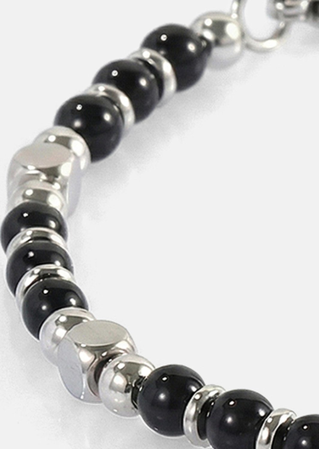 Pulsera de cuentas Obsidian Crest
