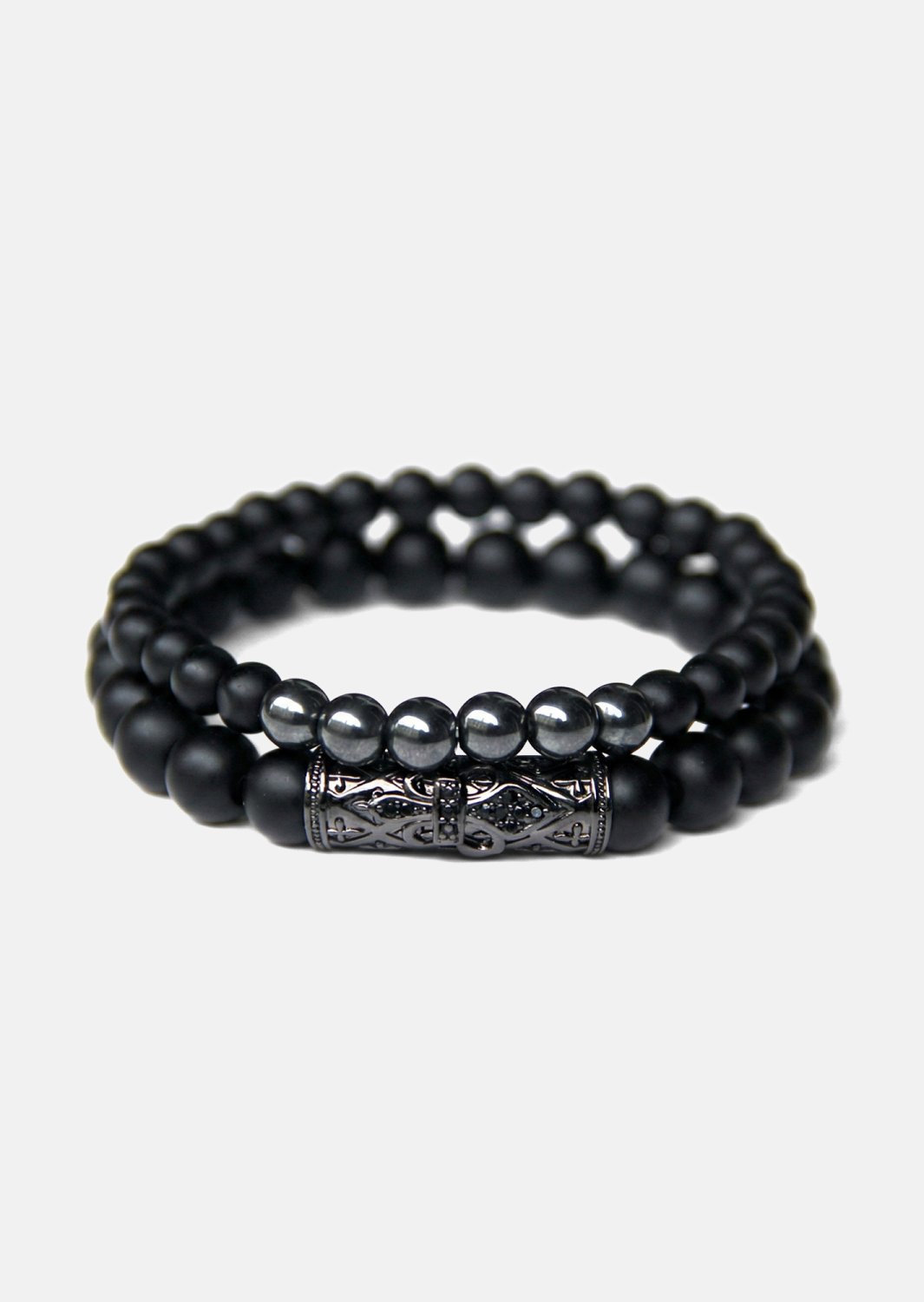 Pulsera de cuentas Obsidian Echo