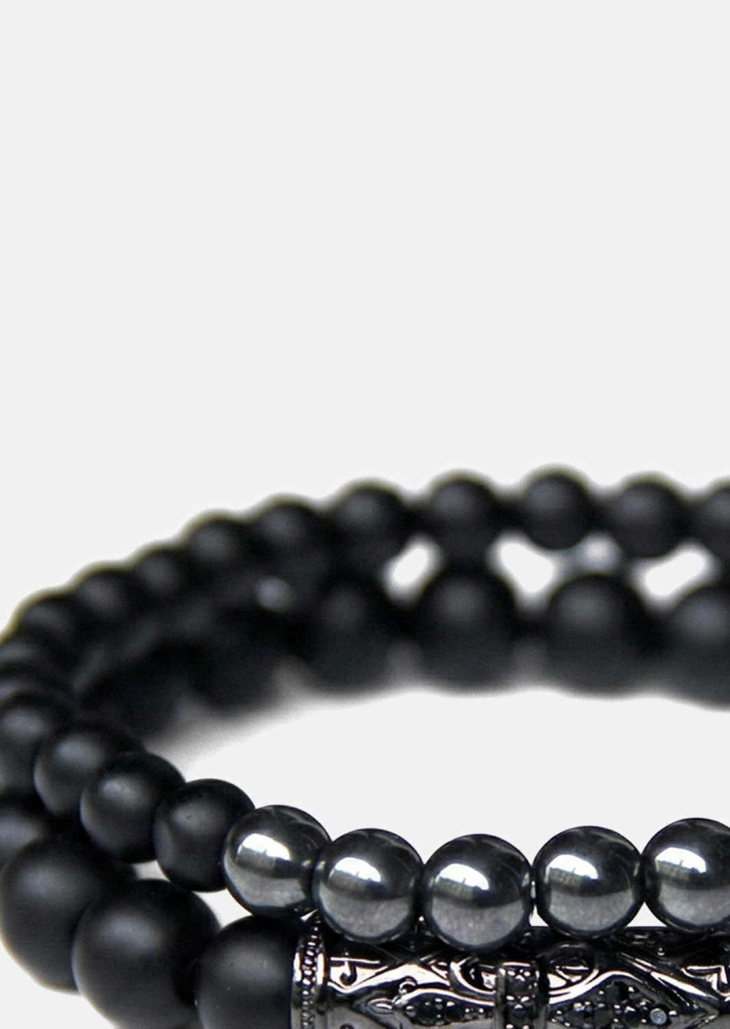 Pulsera de cuentas Obsidian Echo