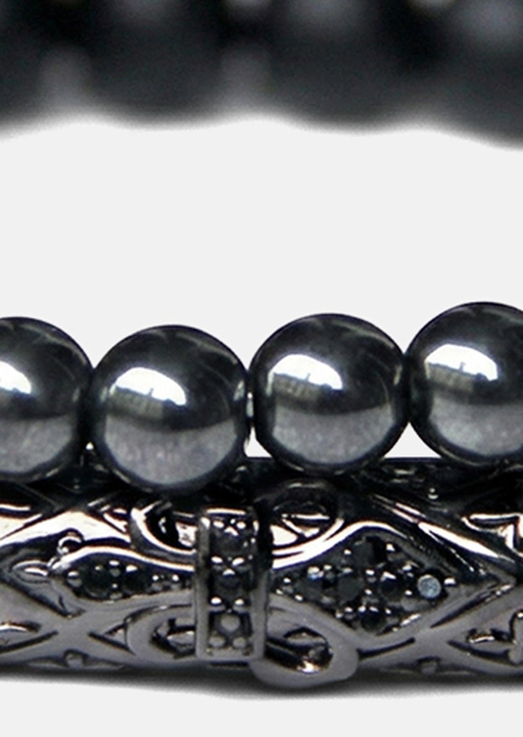 Pulsera de cuentas Obsidian Echo