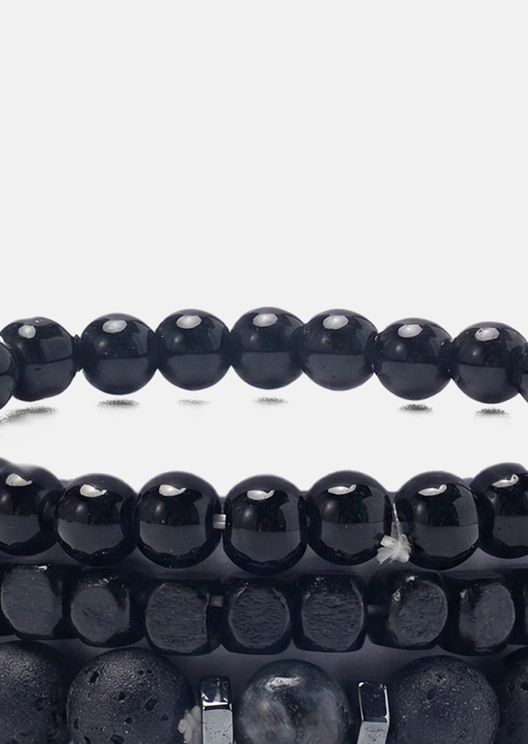 Pulsera de cuentas Obsidian Edge