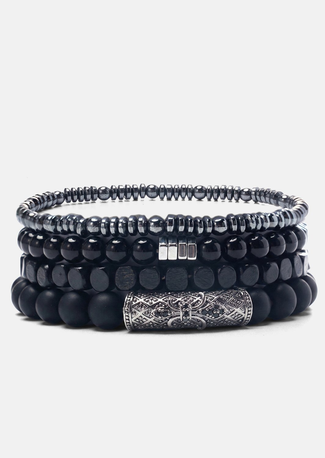 Pulsera de cuentas Obsidian Trail