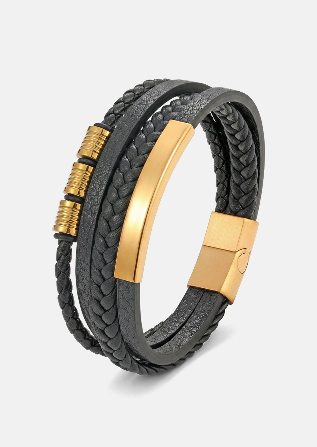 Pulsera de cuero Titan Embrace