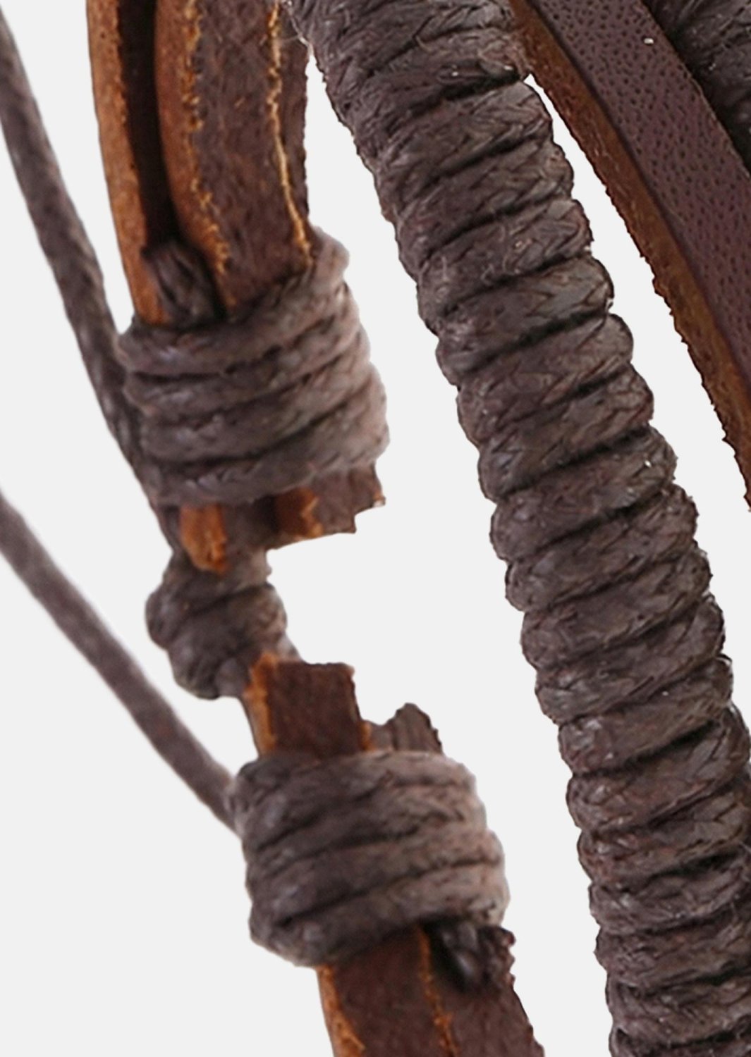 Pulsera de cuero Echelon Weave