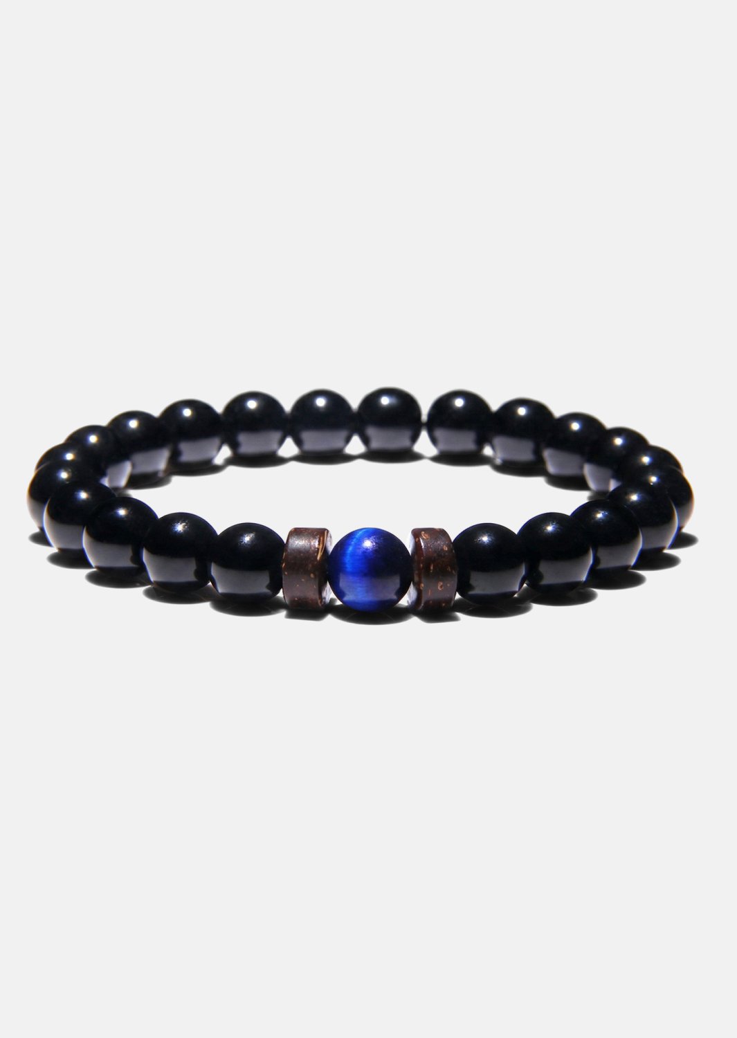Pulsera de cuentas Obsidian Axis