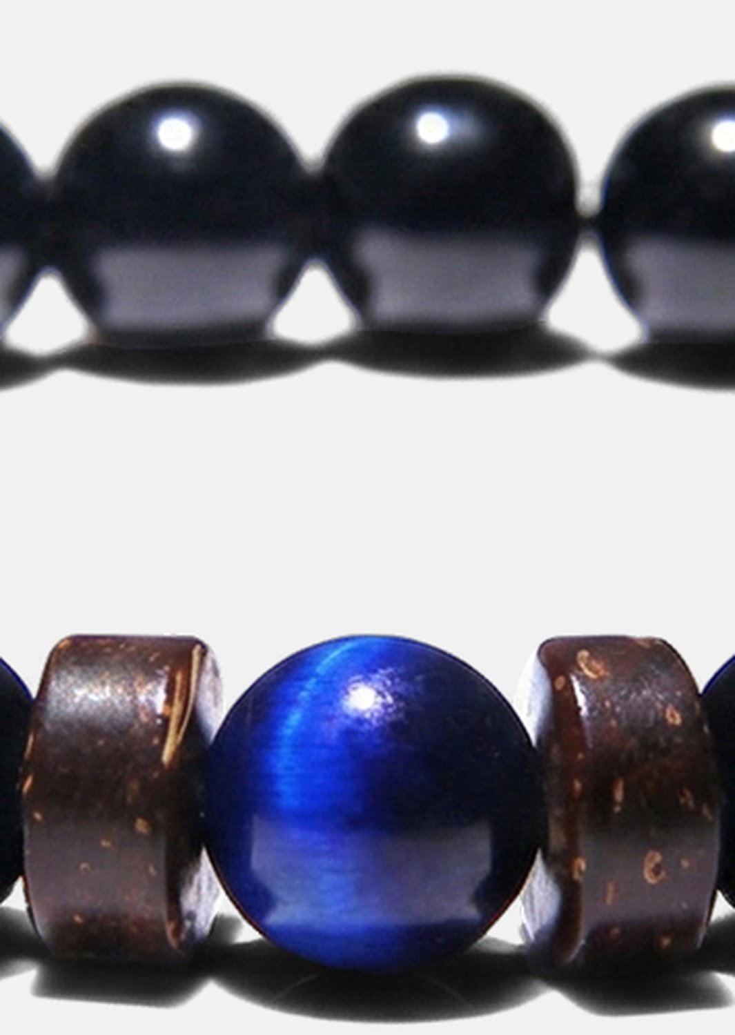 Pulsera de cuentas Obsidian Axis
