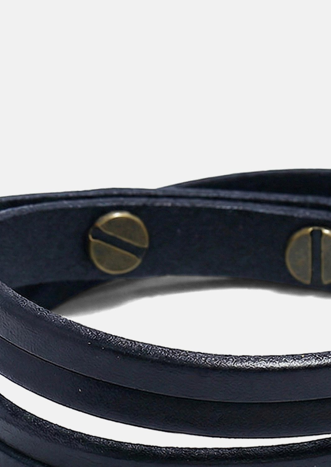 Pulsera de cuero Ebon Twist