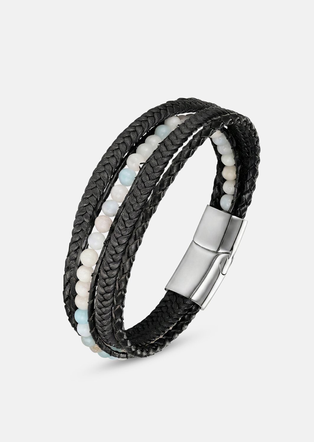 Pulsera de cuero Titan Leaf