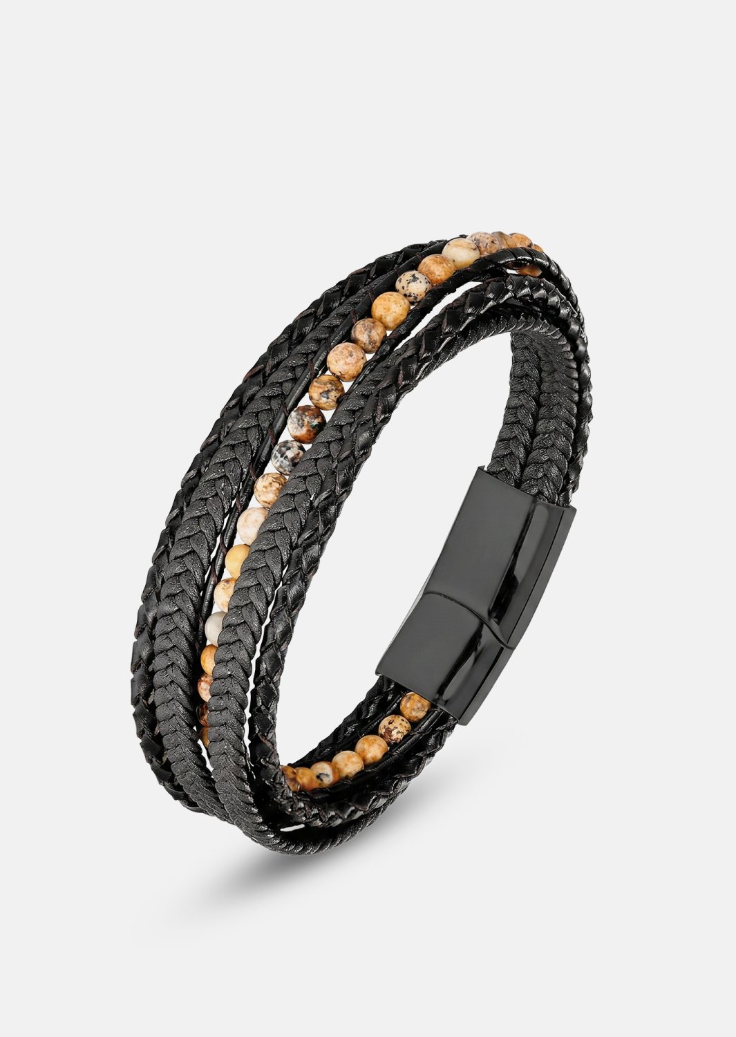 Pulsera de cuero Granite Finery