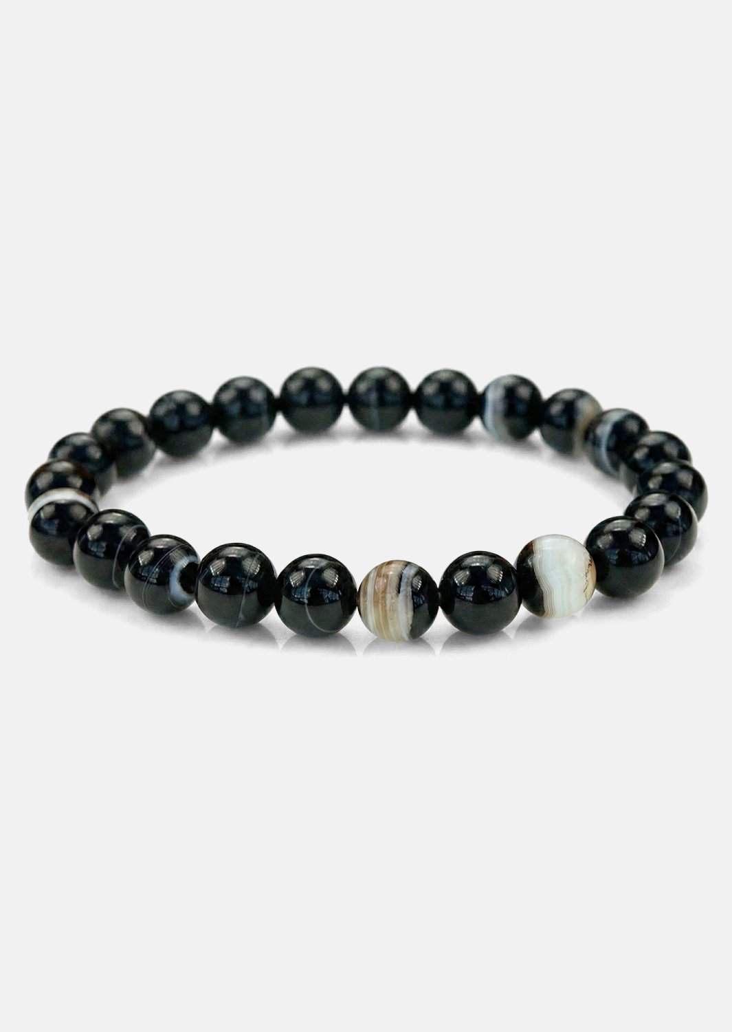 Pulsera de cuentas Obsidian Stride