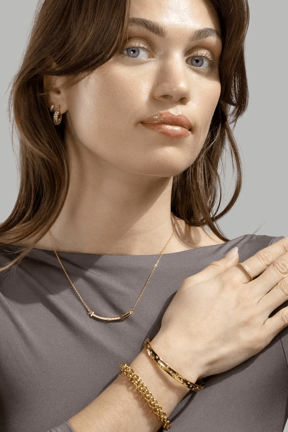 Pulsera Royal Braid - 18k Chapada en oro