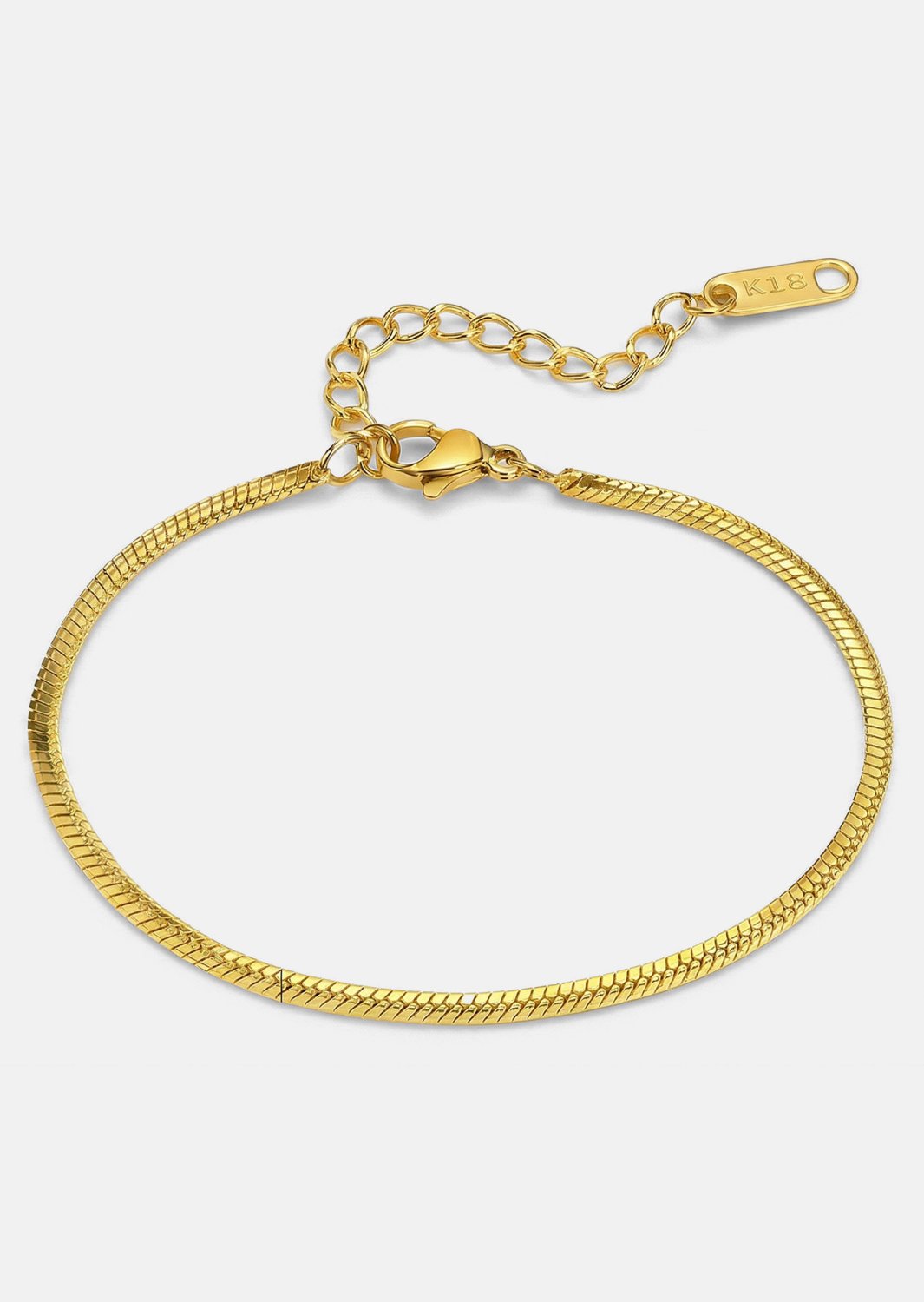 Pulsera Keen Edge - 18k Chapada en oro