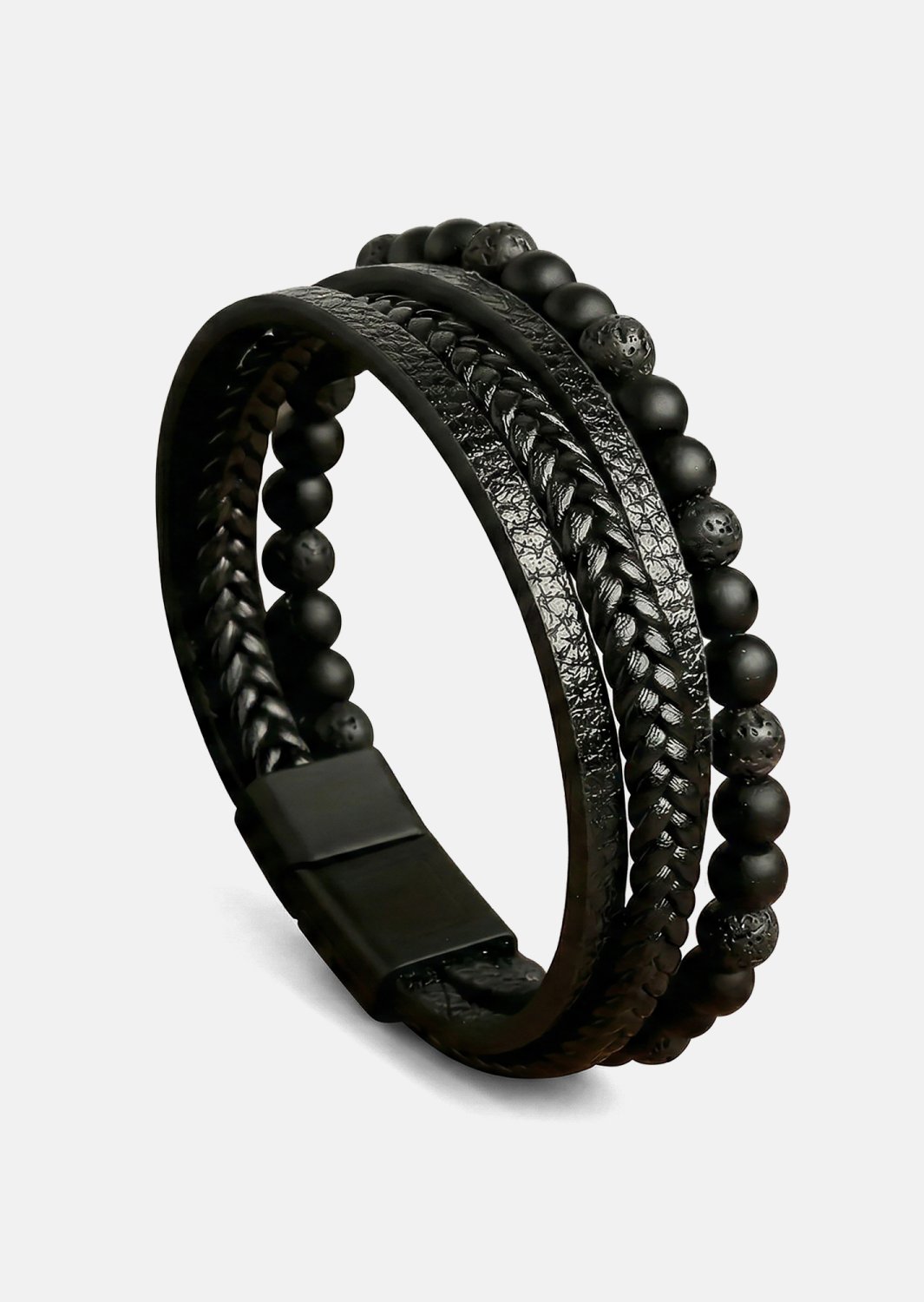 Pulsera de cuero Nightfall Bond