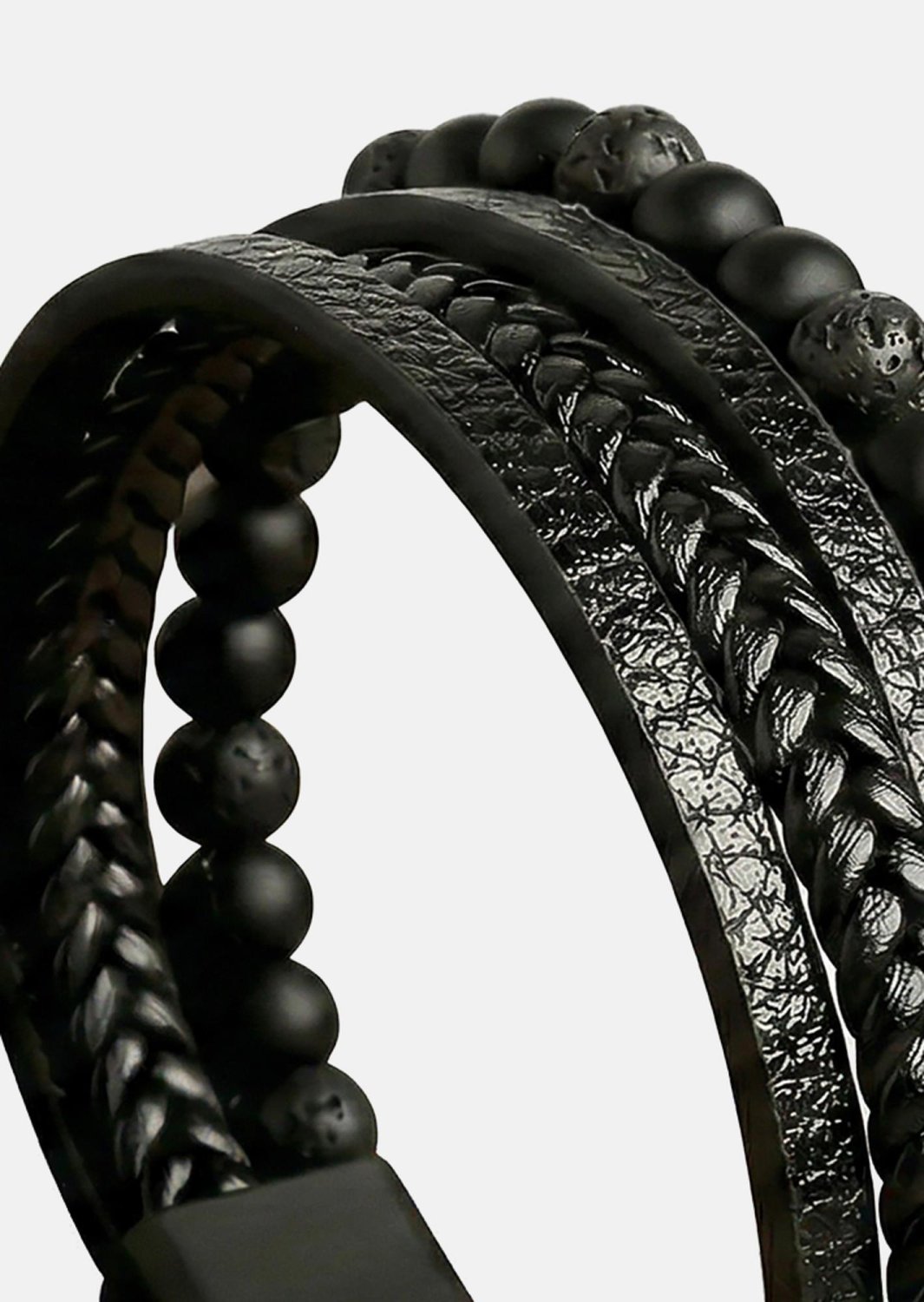Pulsera de cuero Nightfall Bond