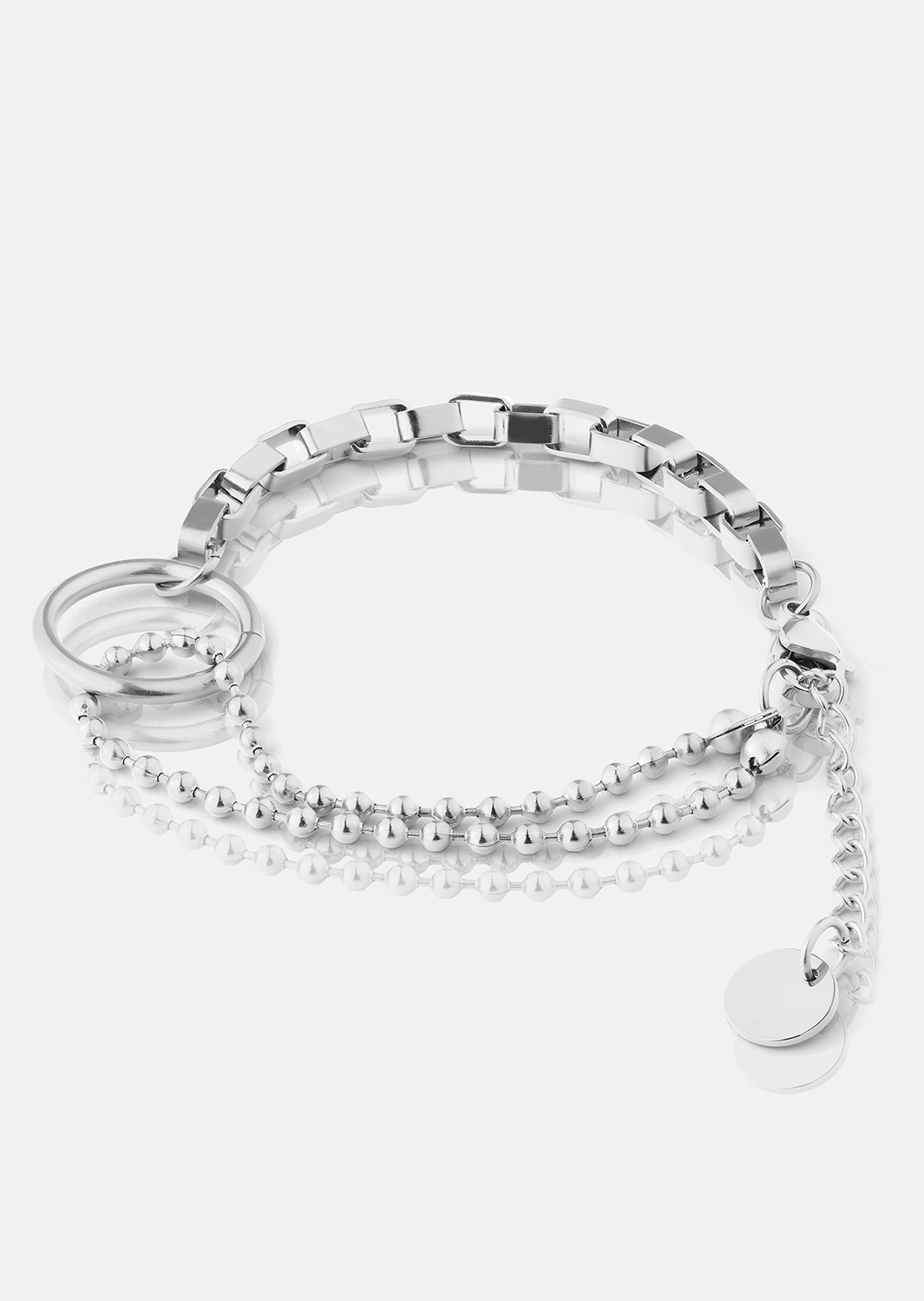 Pulsera Elysian - Chapada en plata