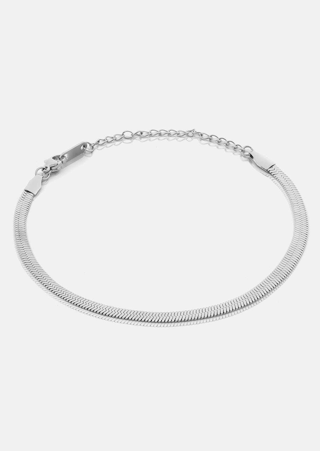 Pulsera Sleek Chain - Chapada en plata