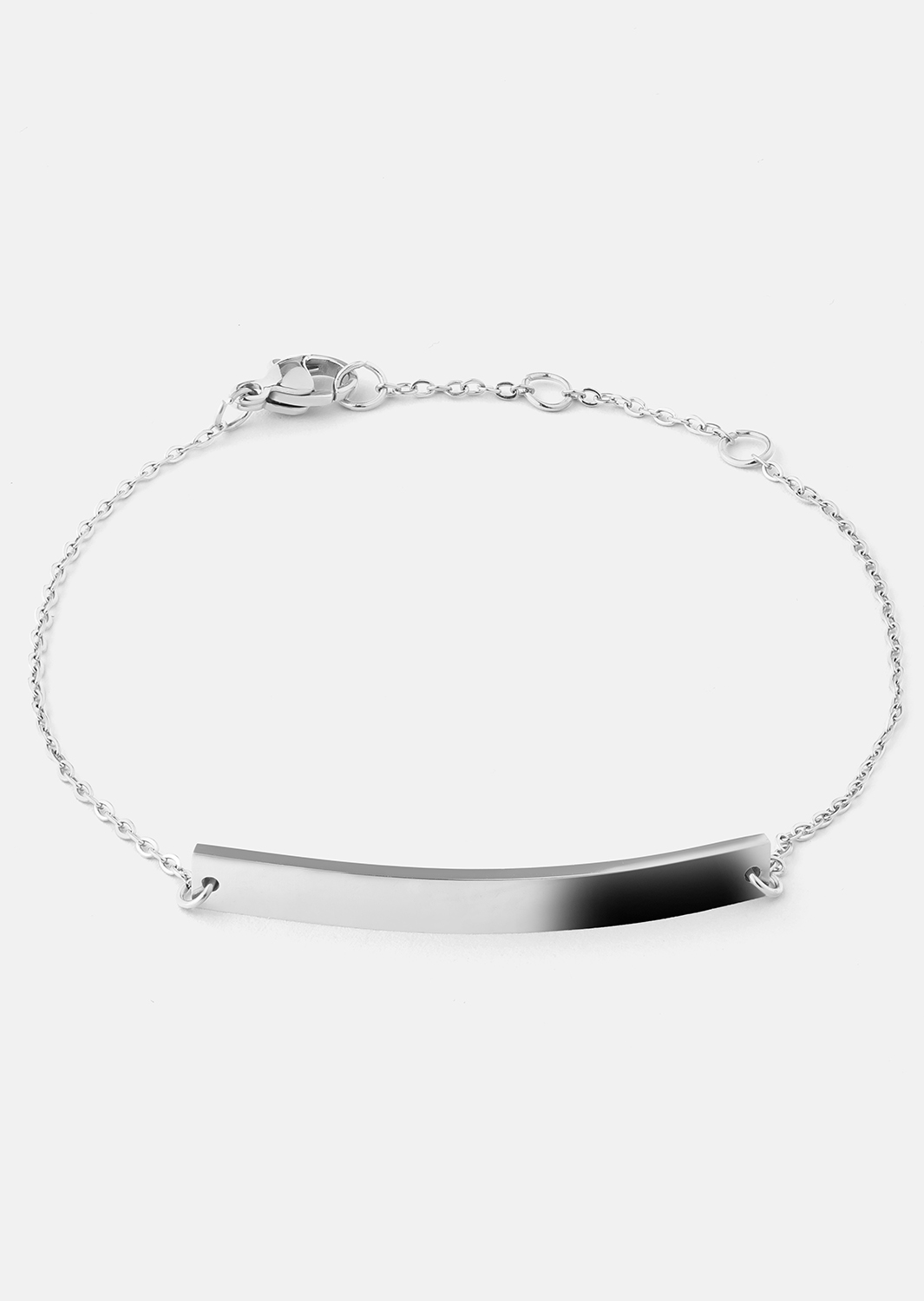 Pulsera Sleek Elegance - Chapada en plata
