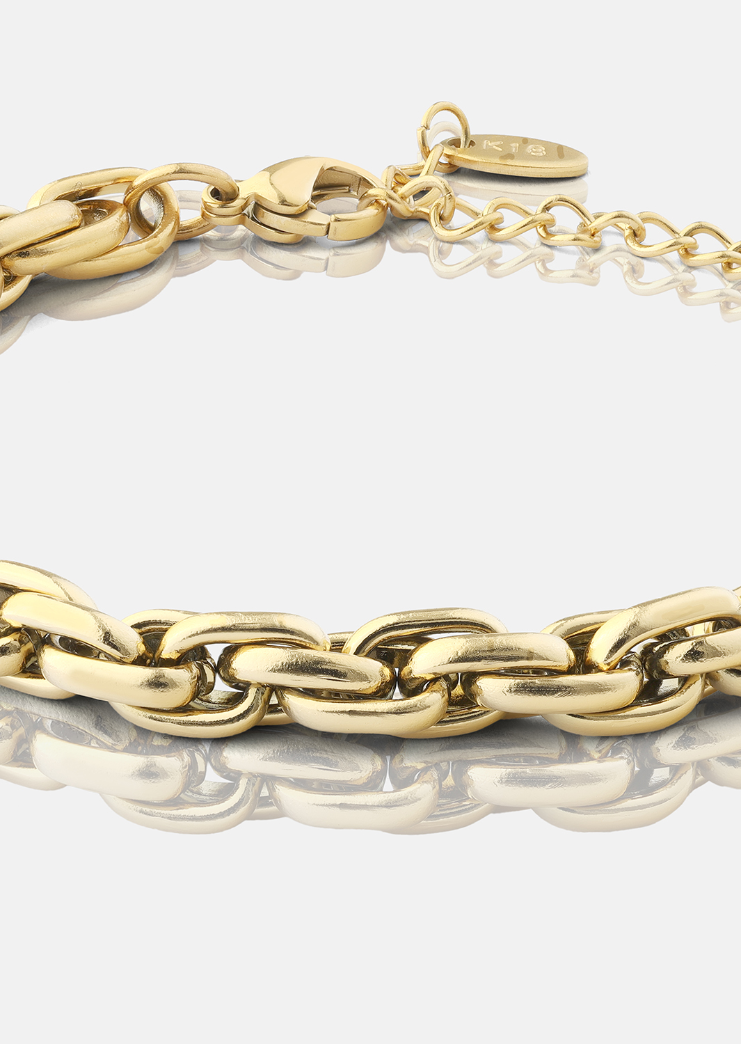 Pulsera Shine Link - 18k Chapada en oro