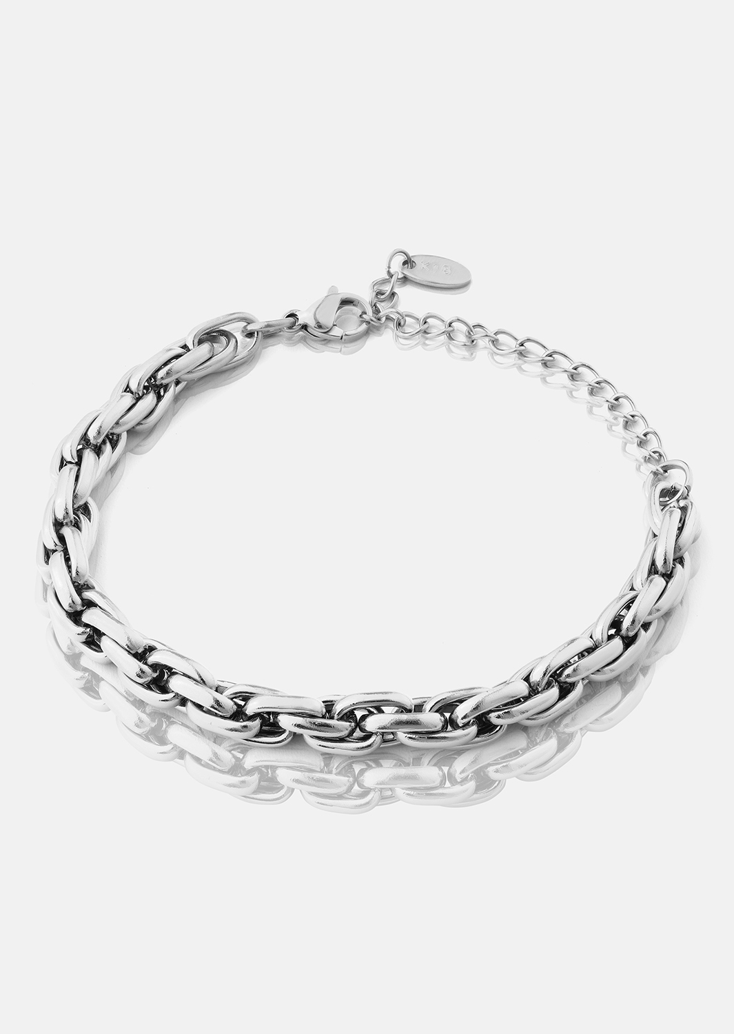 Pulsera Shine Link - Chapada en plata