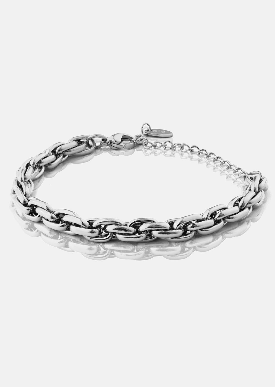 Pulsera Shine Link - Chapada en plata