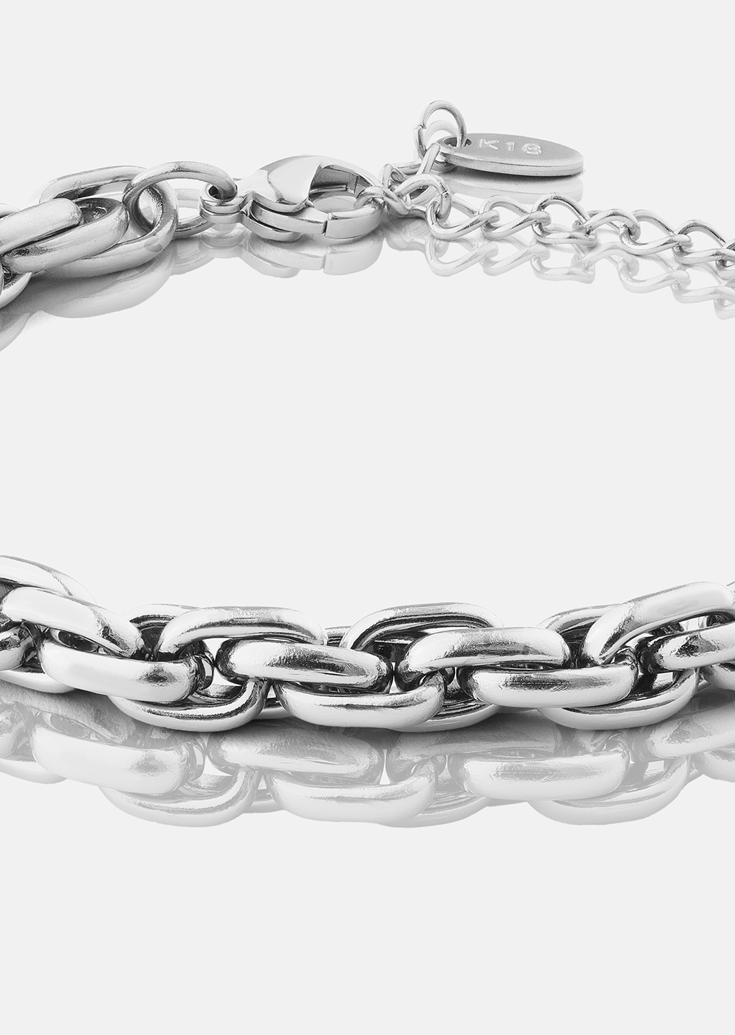Pulsera Shine Link - Chapada en plata