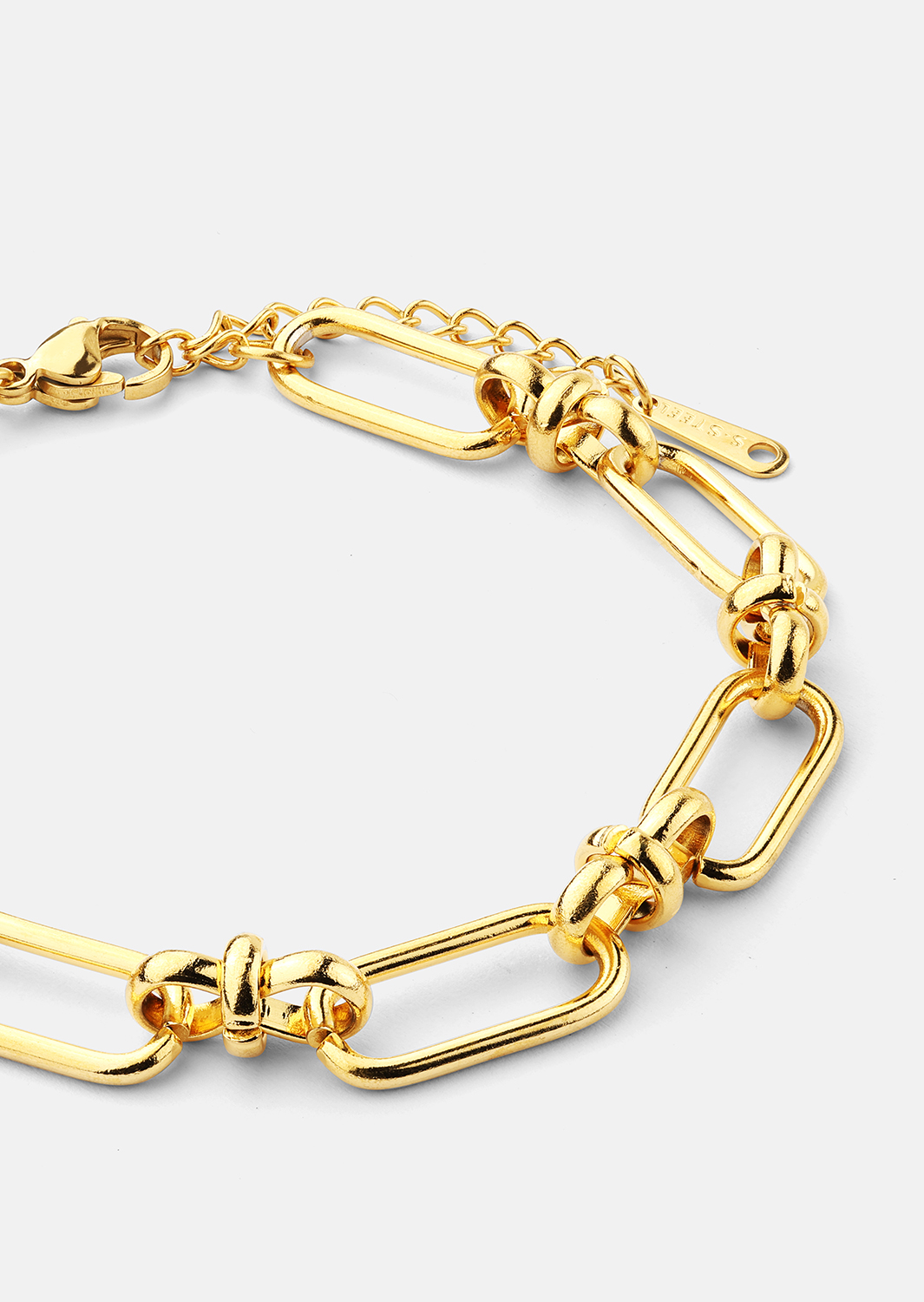 Pulsera Link Statement - 18k Chapada en oro