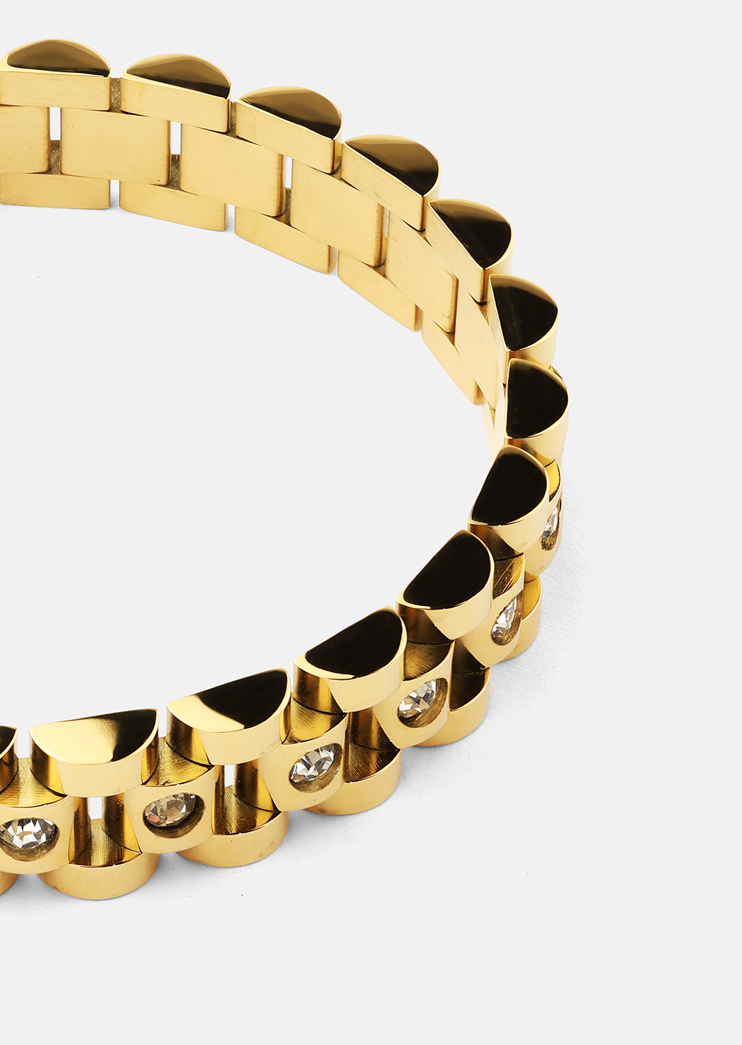 Pulsera Bold Elegance - 18k Chapada en oro
