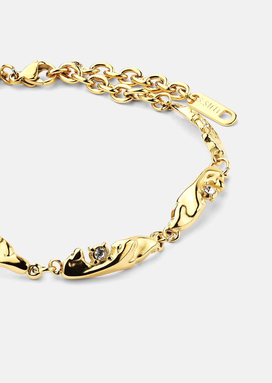 Pulsera Current - 18k Chapada en oro