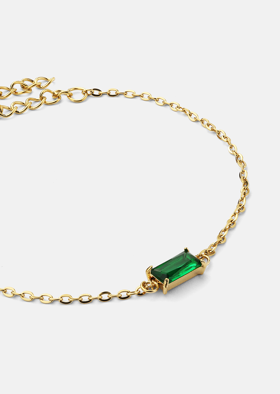 Pulsera Emeraldis - 18k Chapada en oro