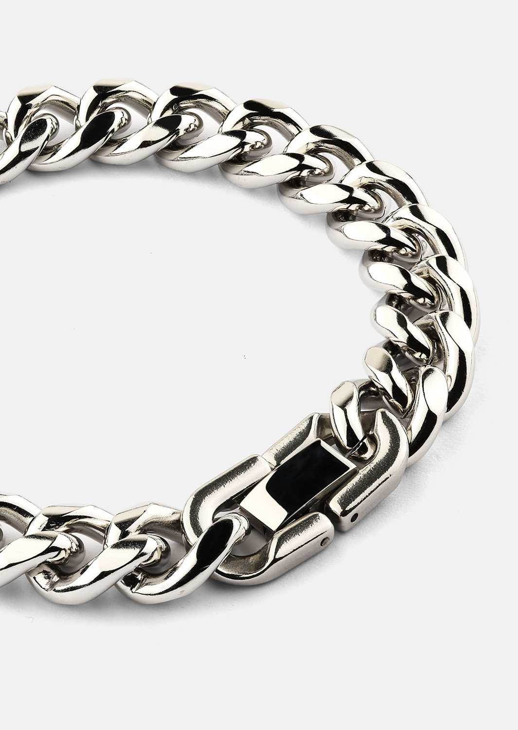 Pulsera Steel Bold - Chapada en plata