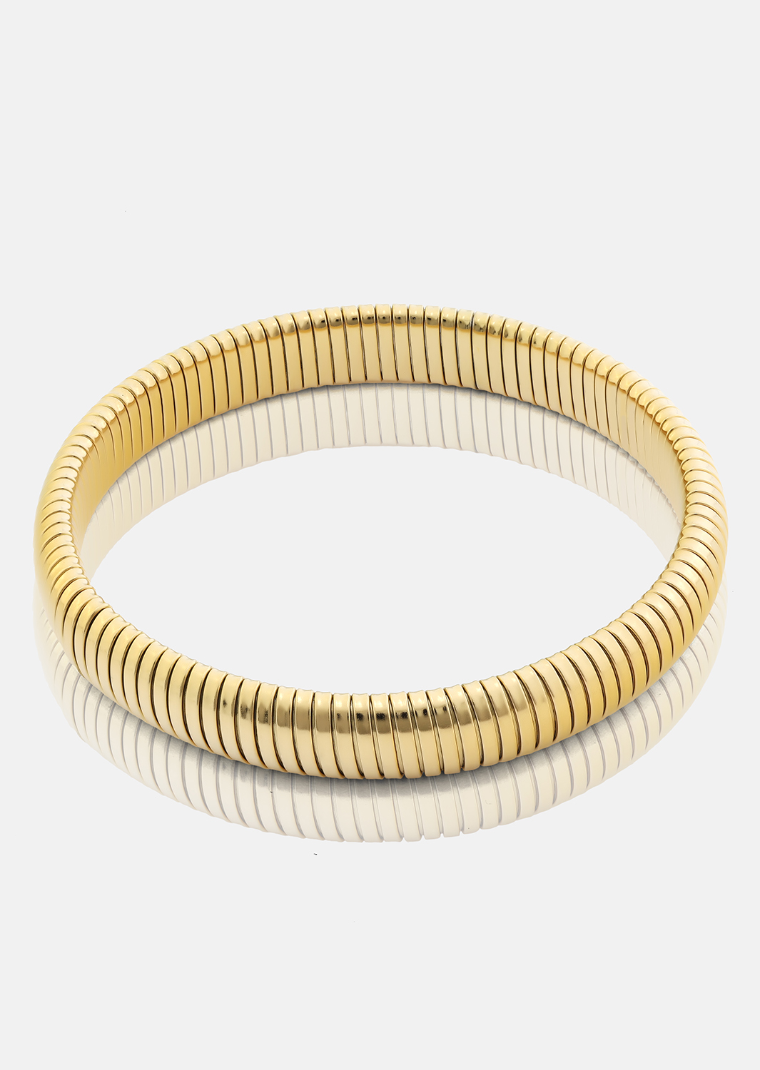 Pulsera Sculpted Coil - 18k Chapada en oro