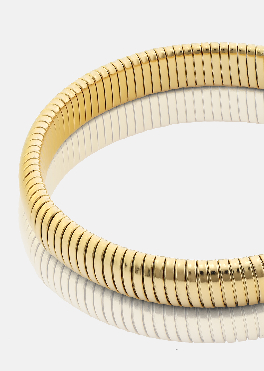 Pulsera Sculpted Coil - 18k Chapada en oro