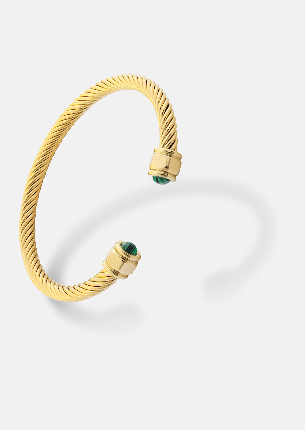 Pulsera Aumaura Green - 18k Chapada en oro