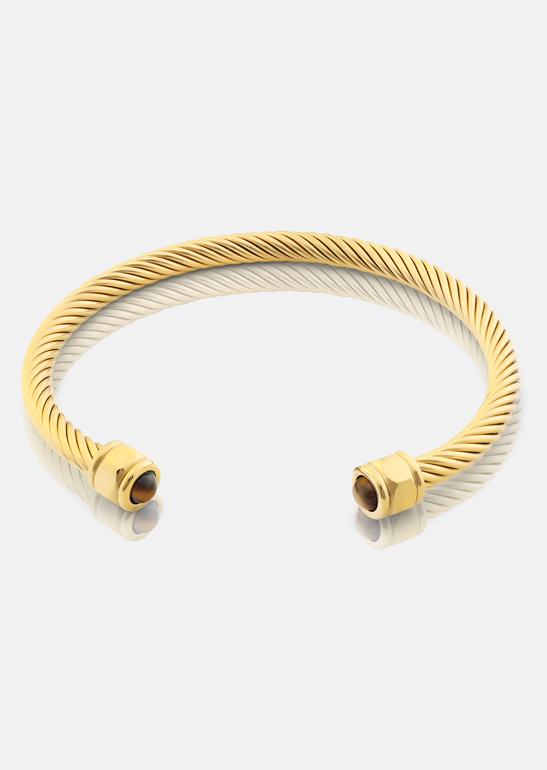 Pulsera Aumaura Brown - 18k Chapada en oro